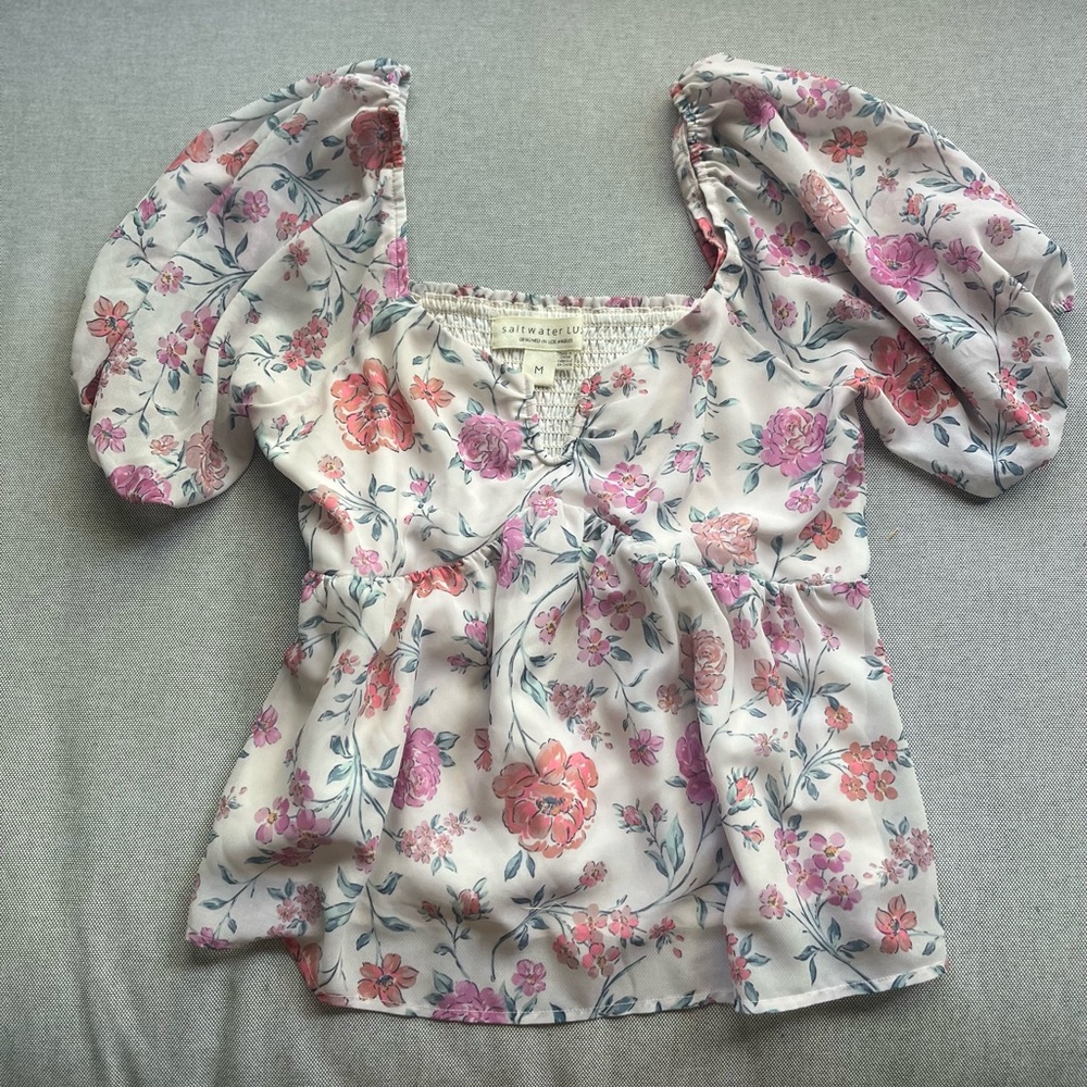 Floral Chiffon Blouse